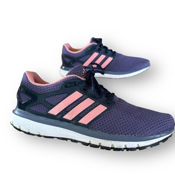 Adidas Energy Cloud WTC Womens Size 8.5 Blue Pink Lace Up Running Shoes BA7530 - Picture 4 of 10